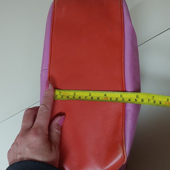 Coach Garden Pink Twill Large Shoulder Bag - Picture 13 of 17